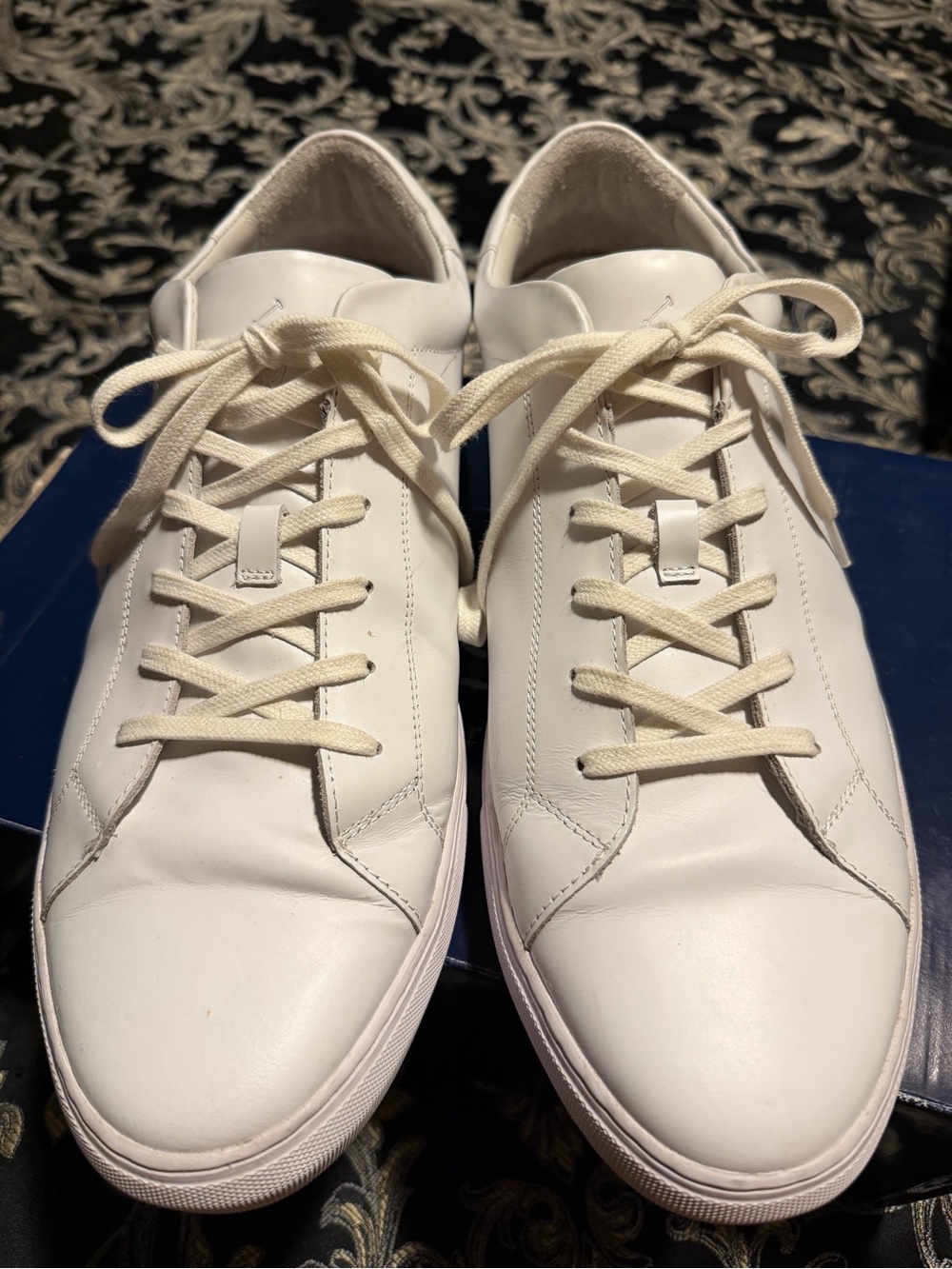 Polo by Ralph Lauren White Leather Low-Top Sneakers